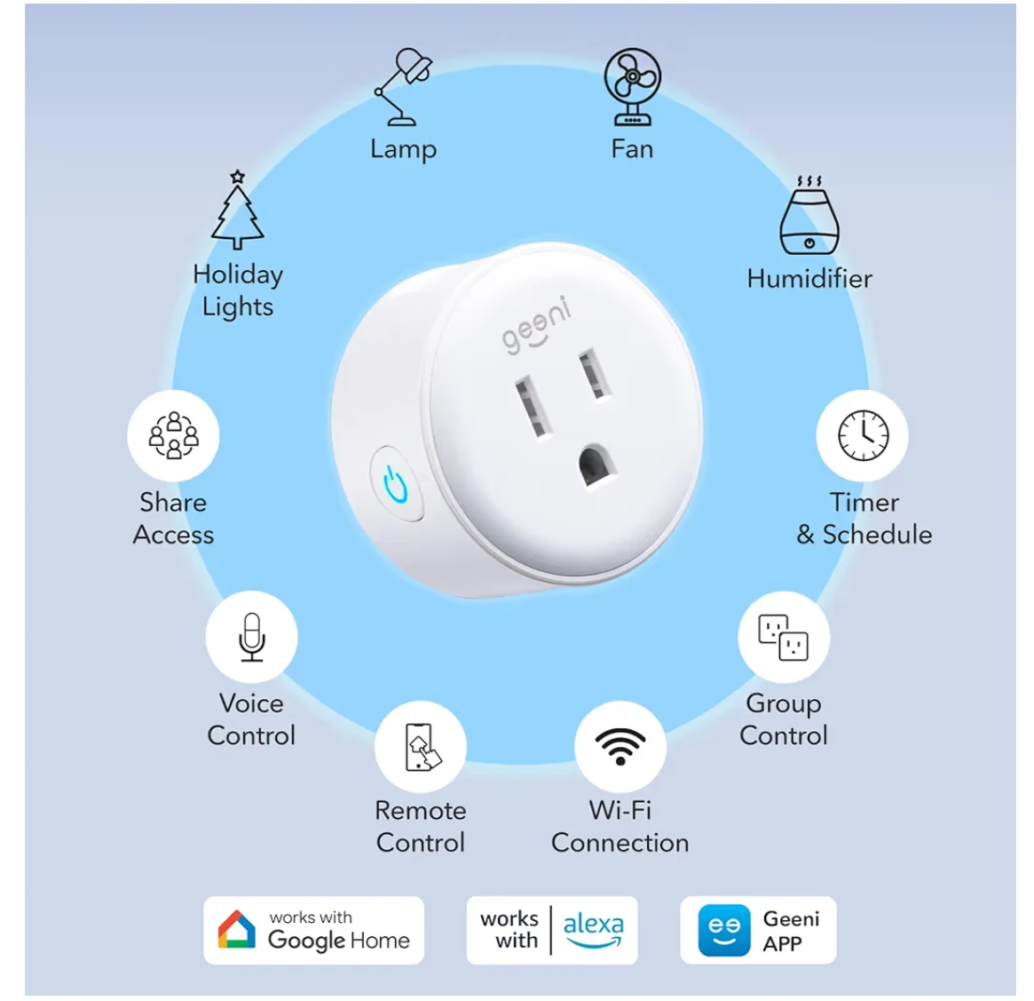 Geeni Smart Dot Wi-Fi Plugs (5 Pack) - photo 2