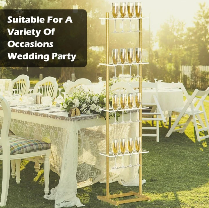 Gold base Champagne Glass Holder - photo 4