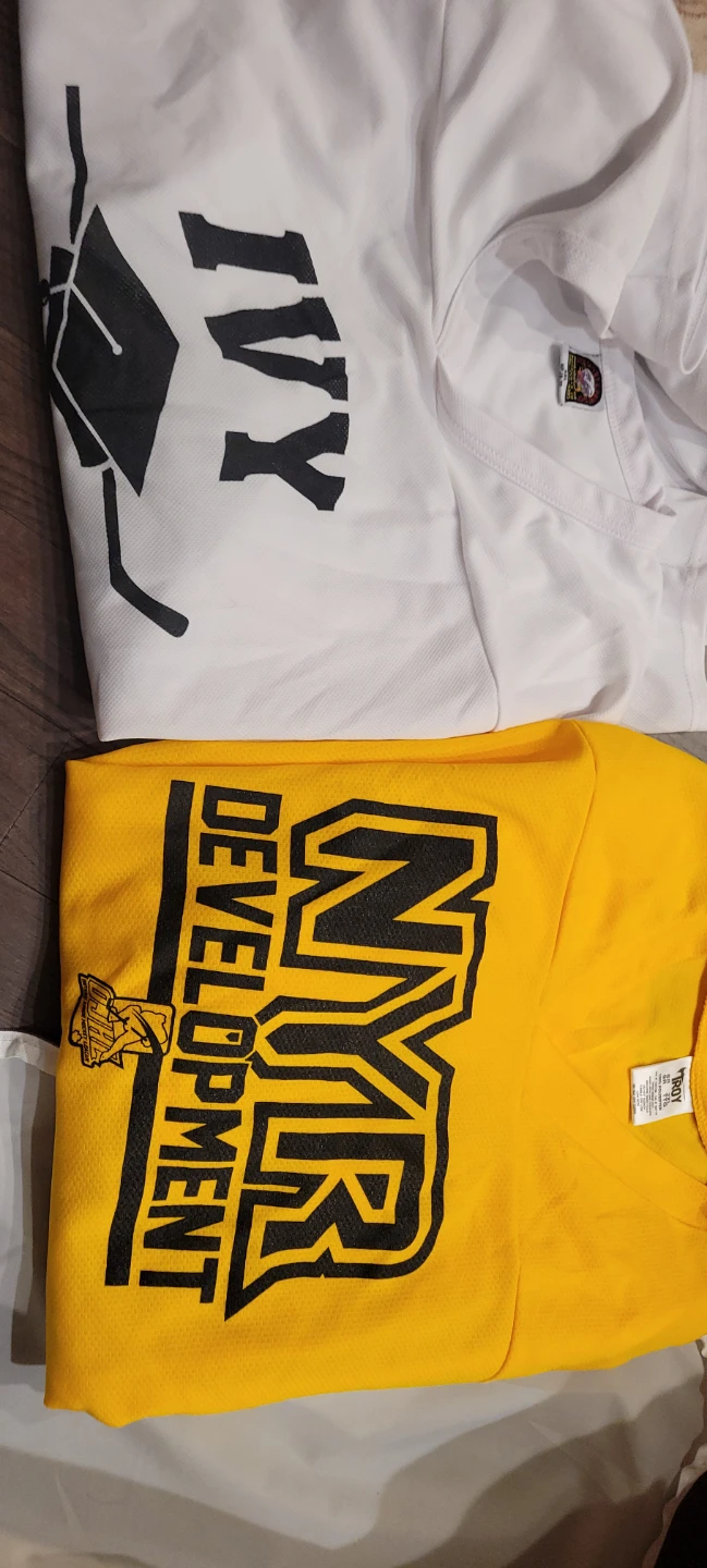 Troy 2XL Polyester T-Shirts - White & Yellow