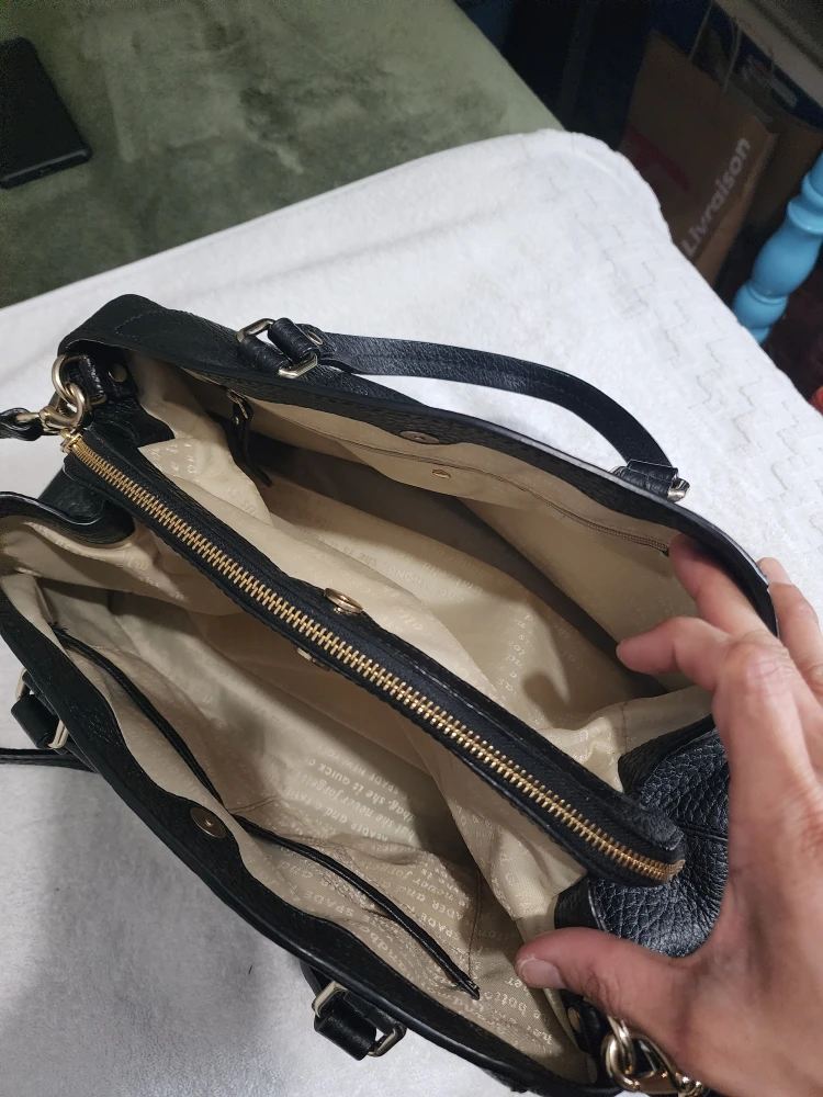 Kate Spade Black Leather Satchel Handbag - photo 3