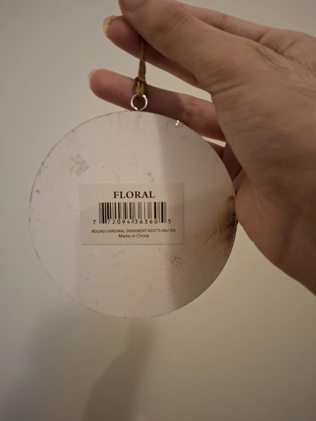 Round Cardinal Ornament - photo 2