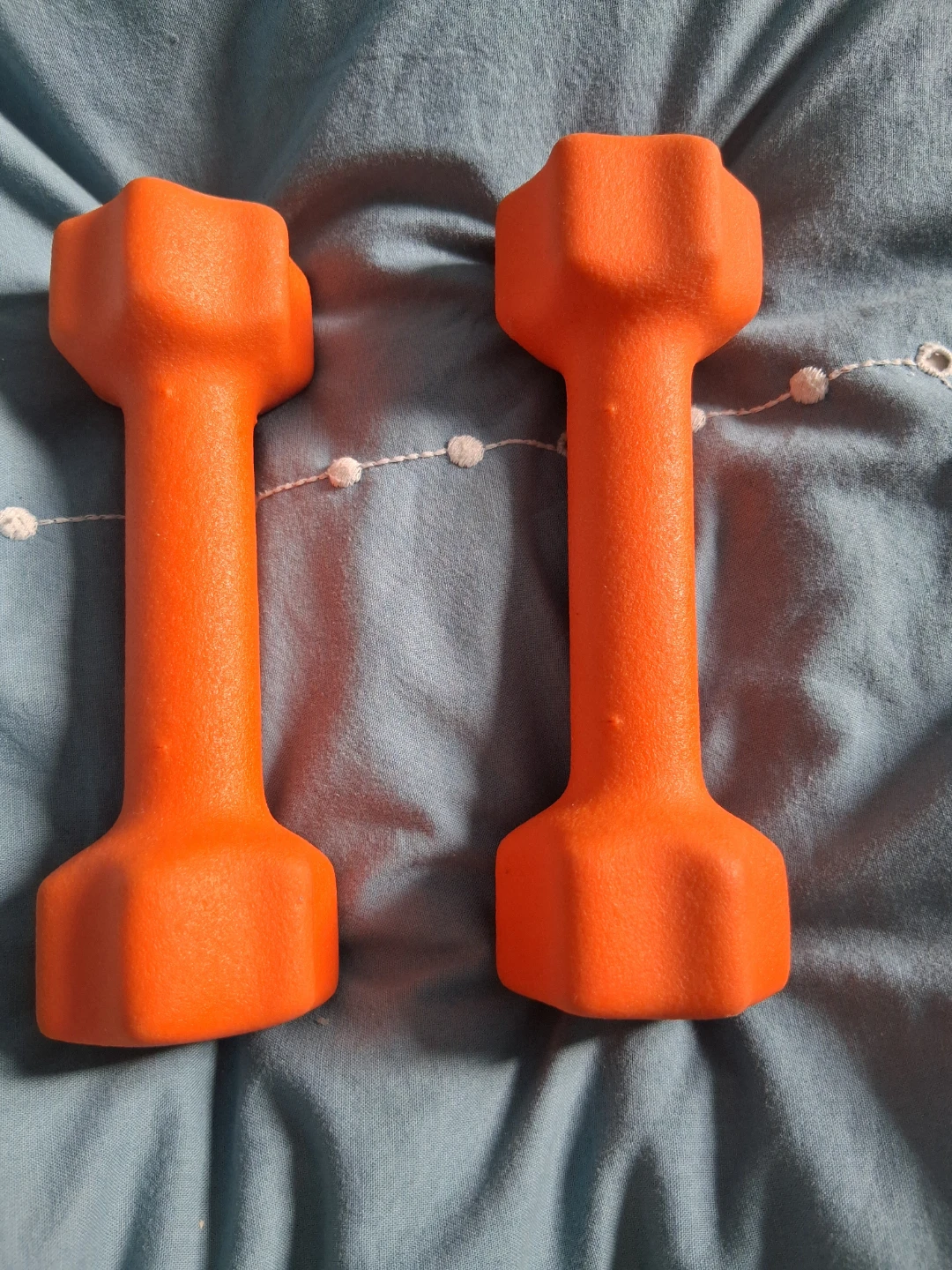 2 lb Orange Dumbbells (Pair)