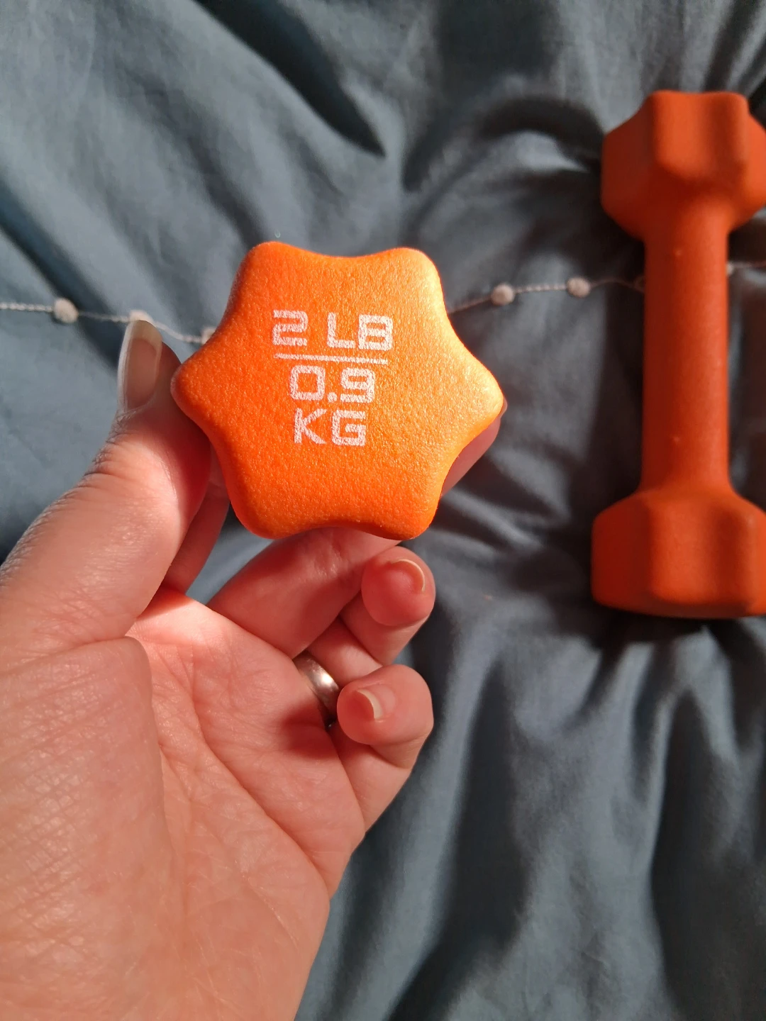 2 lb Orange Dumbbells (Pair) - photo 2