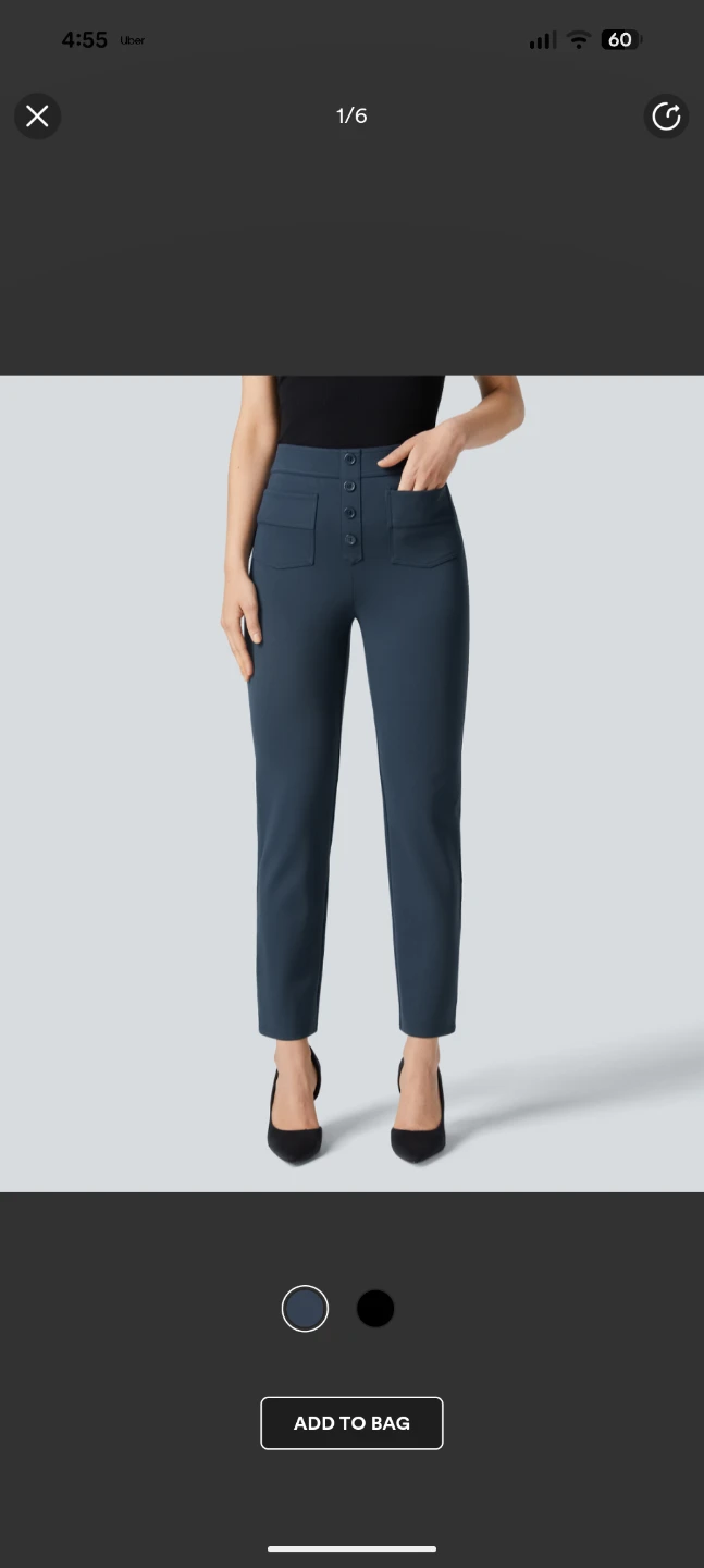 Halara High Waisted Pockets Ankle Length Work Pants - XL - photo 4