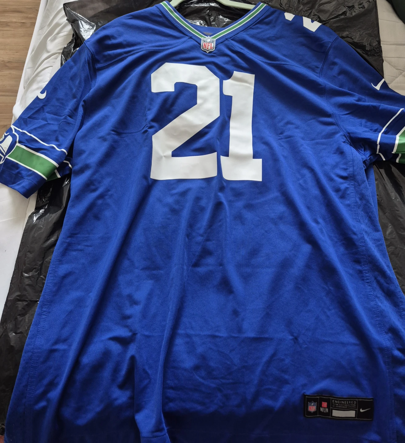 Men's Nike Devon Witherspoon Royal Seattle Seahawks Throwback