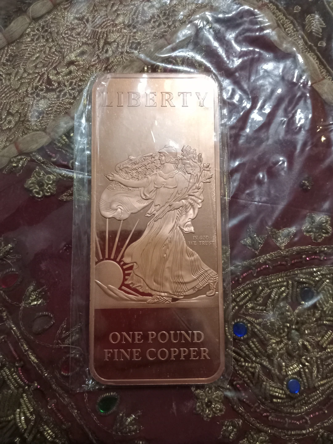 One Pound Fine Copper Bar