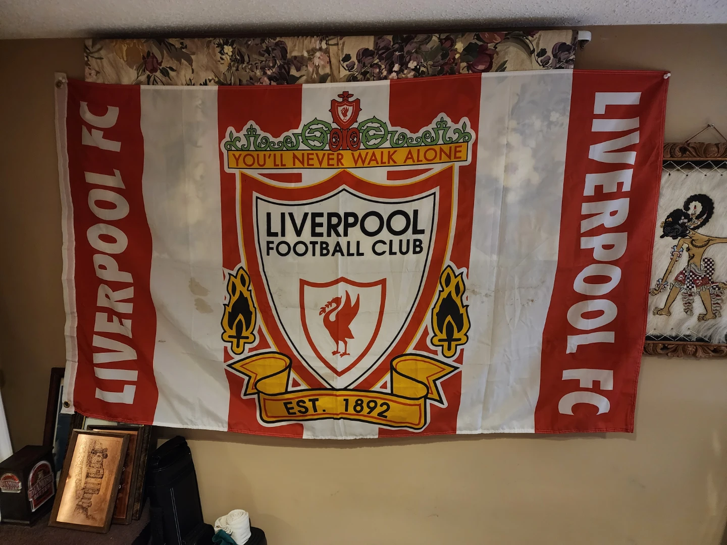Liverpool FC "You'll Never Walk Alone" Football Club Flag - photo 2