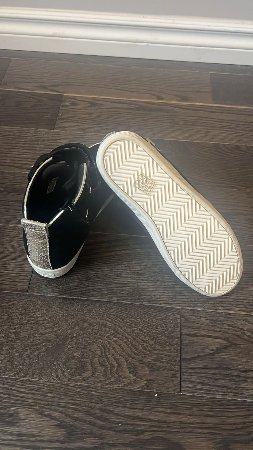 ALDO black high-top sneakers with gold accents - photo 4