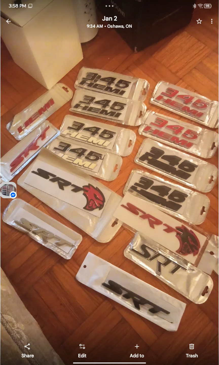 Dodge SRT HEMI 345 Emblems Badges. $15-$48