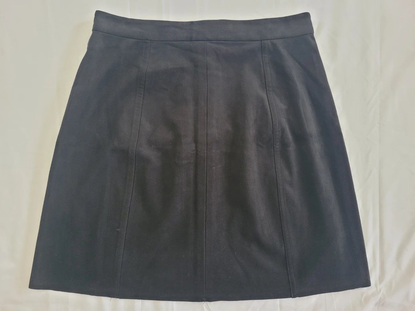 Wilfred Free Black Suede Button-Front Skirt Size 6 - photo 5