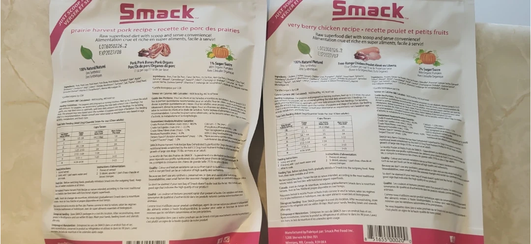 Smack Raw Dehydrated Dog Food - 4 Flavours - photo 2