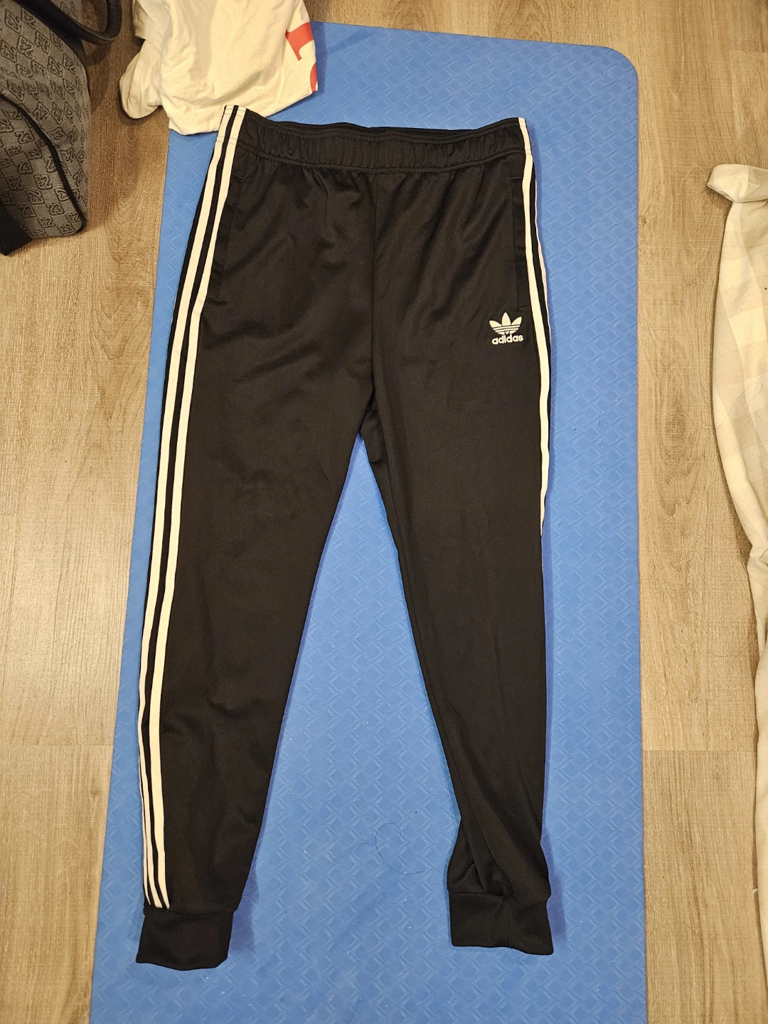 Two Adidas Black Track Pants - photo 2