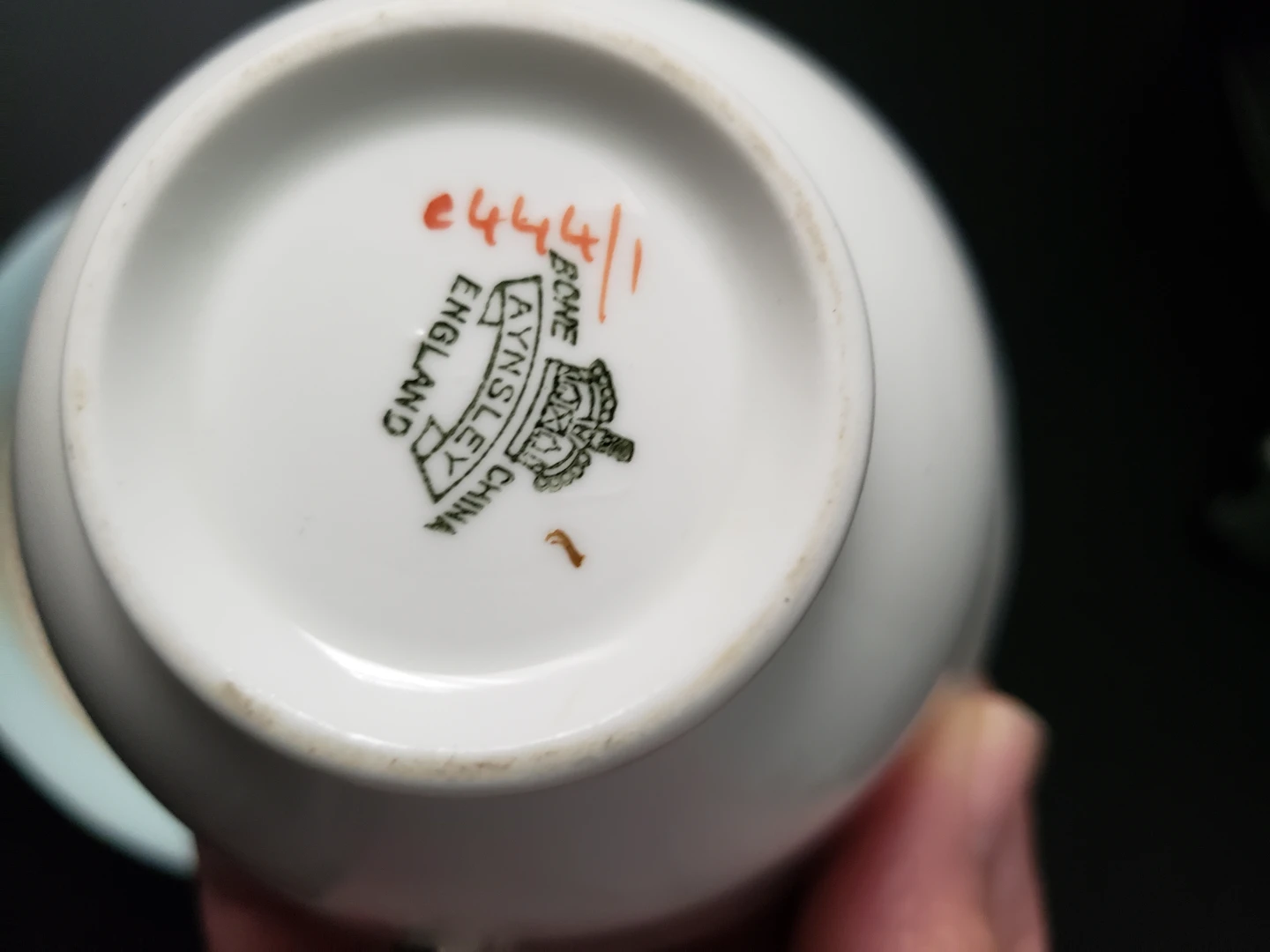 Aynsley Bone China Teacup and Saucer Set - photo 3