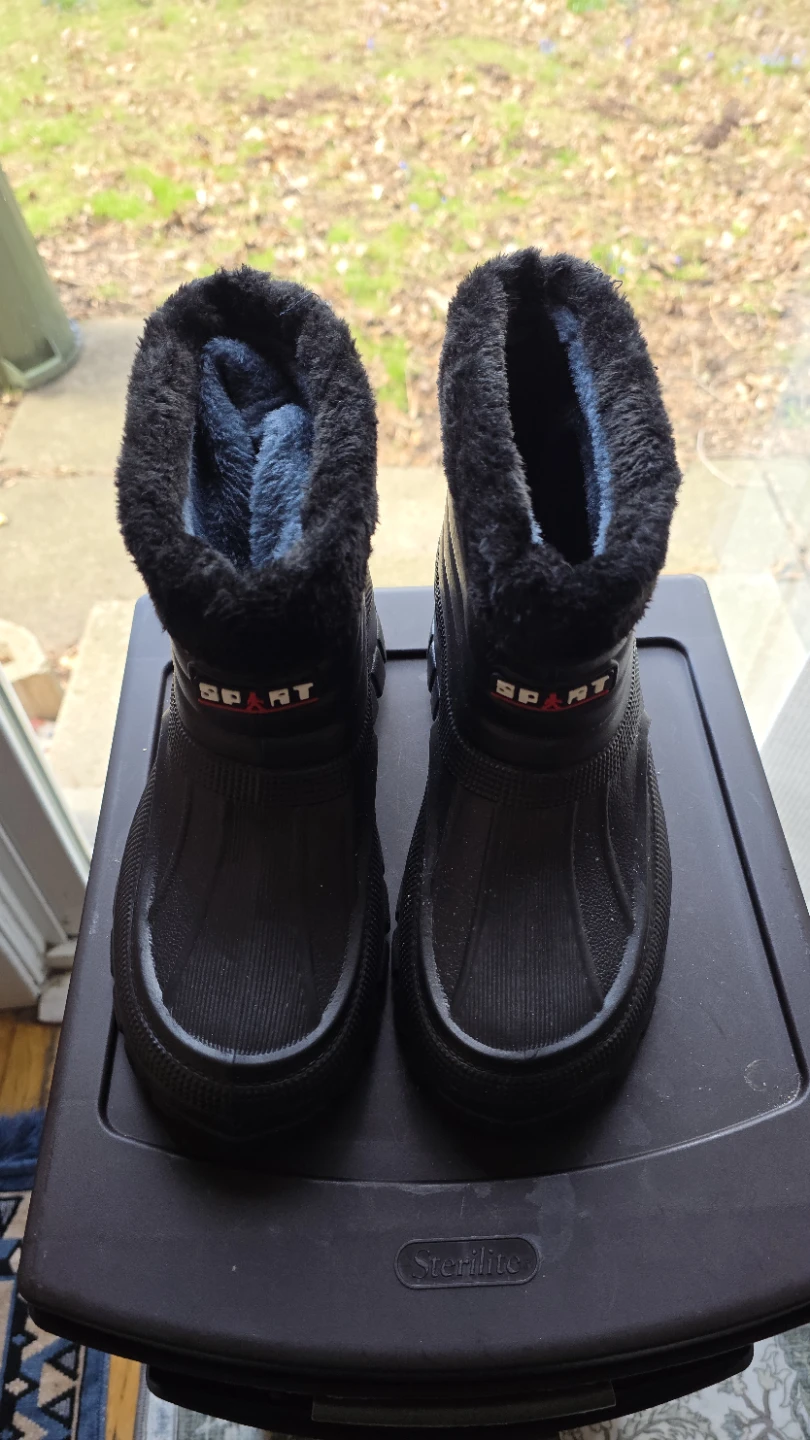 SPART Black Faux Fur Lined Winter Boots