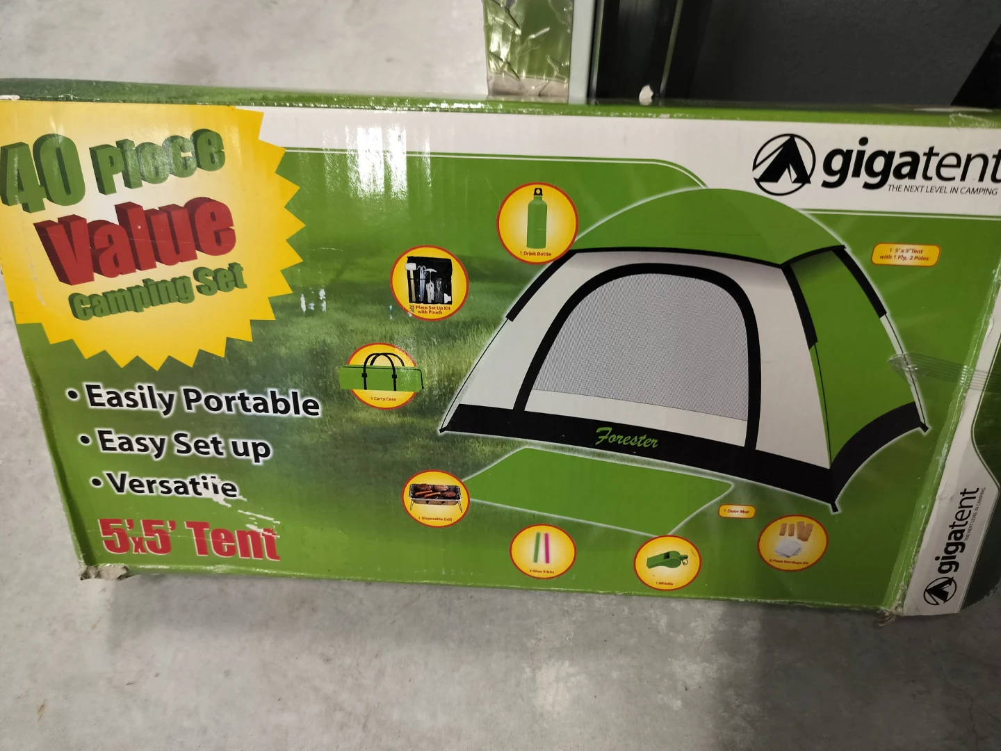 Gigatent 40 Piece Value Camping Set 5'x5' Tent - photo 2