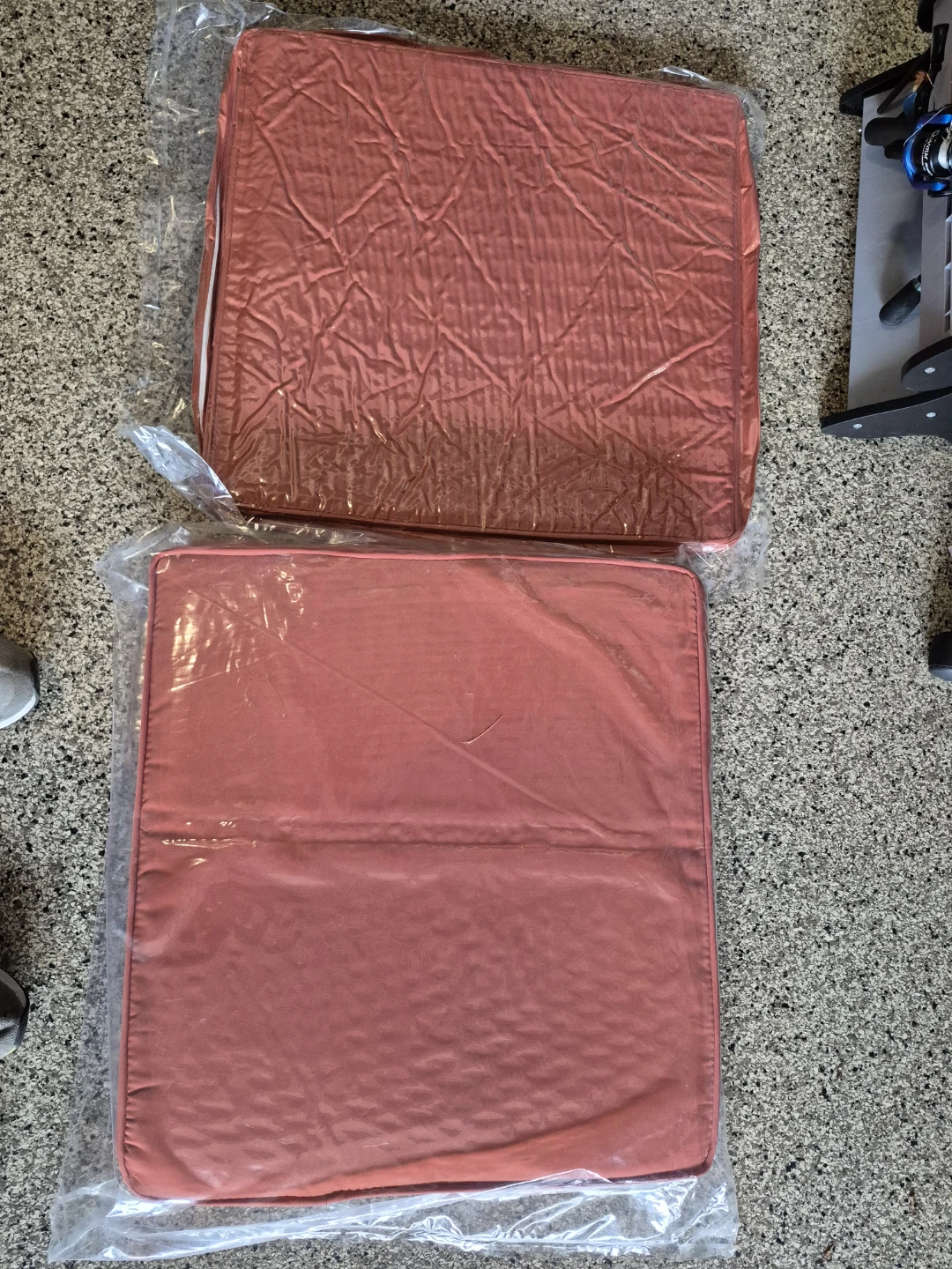 Outdoor Seat Cushions - Coral Red (Set of 6)