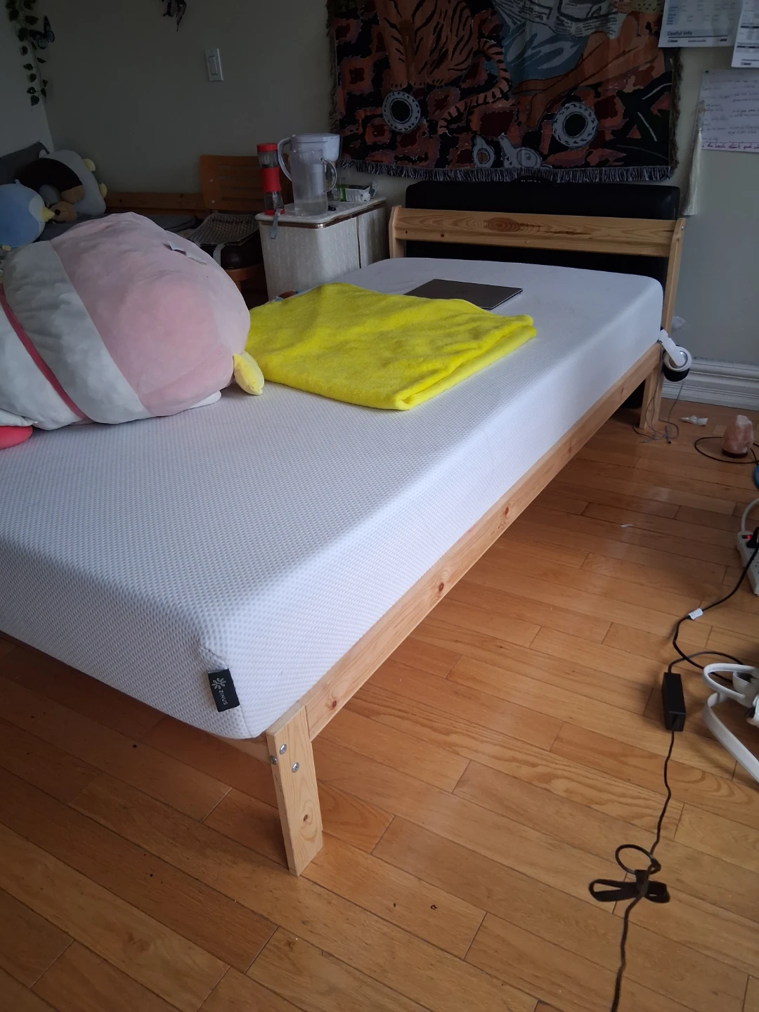 Twin Bed Frame with Mattress