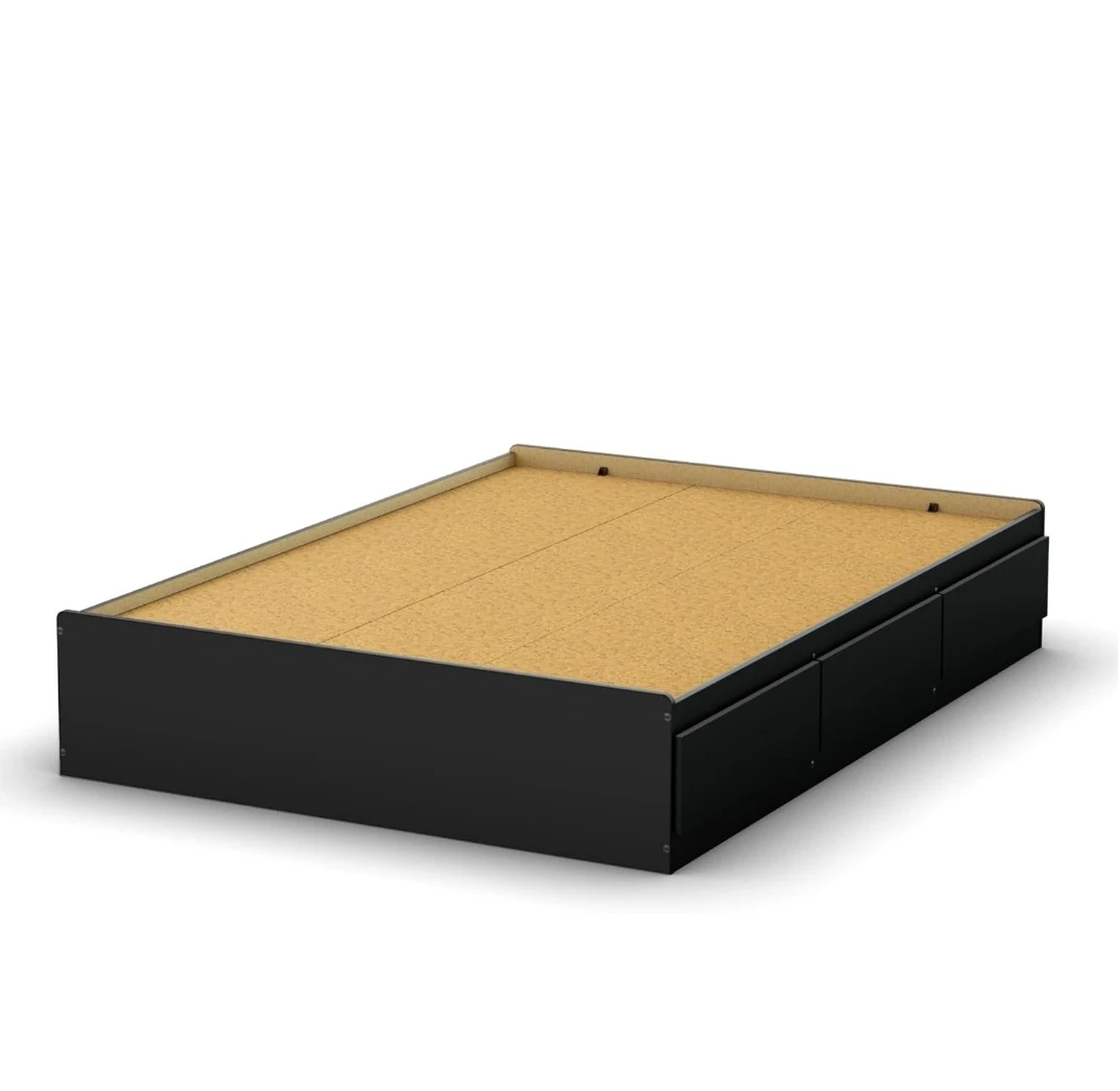 King Platform Bed Frame with 6 Drawers