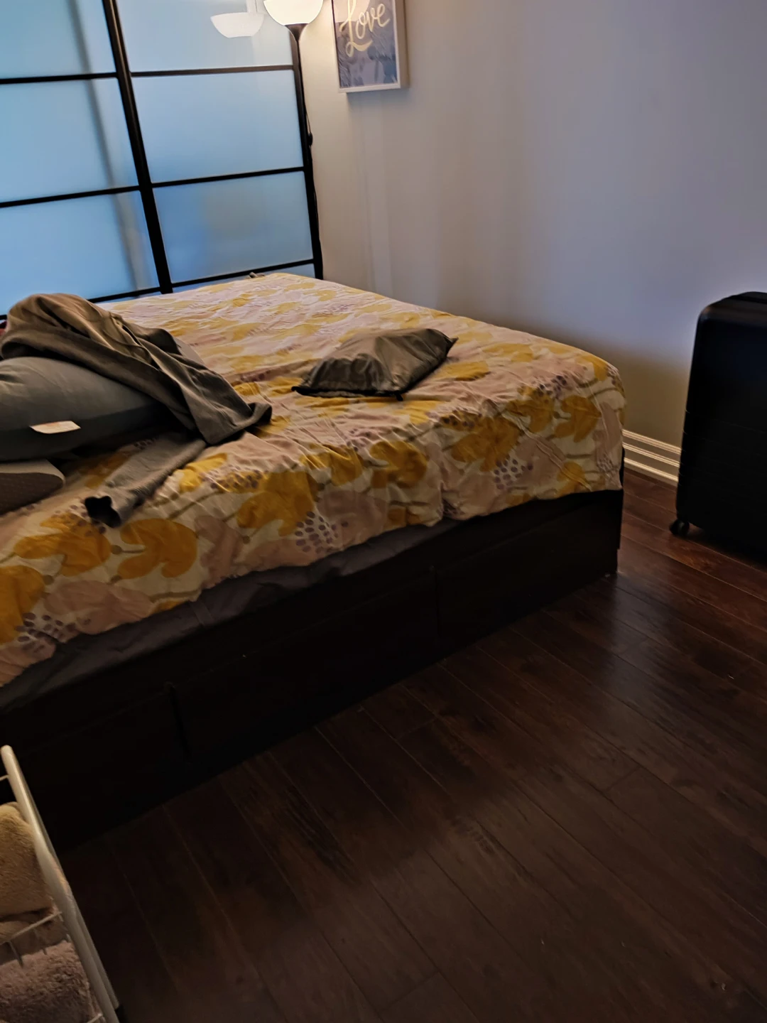 King Platform Bed Frame with 6 Drawers - photo 4