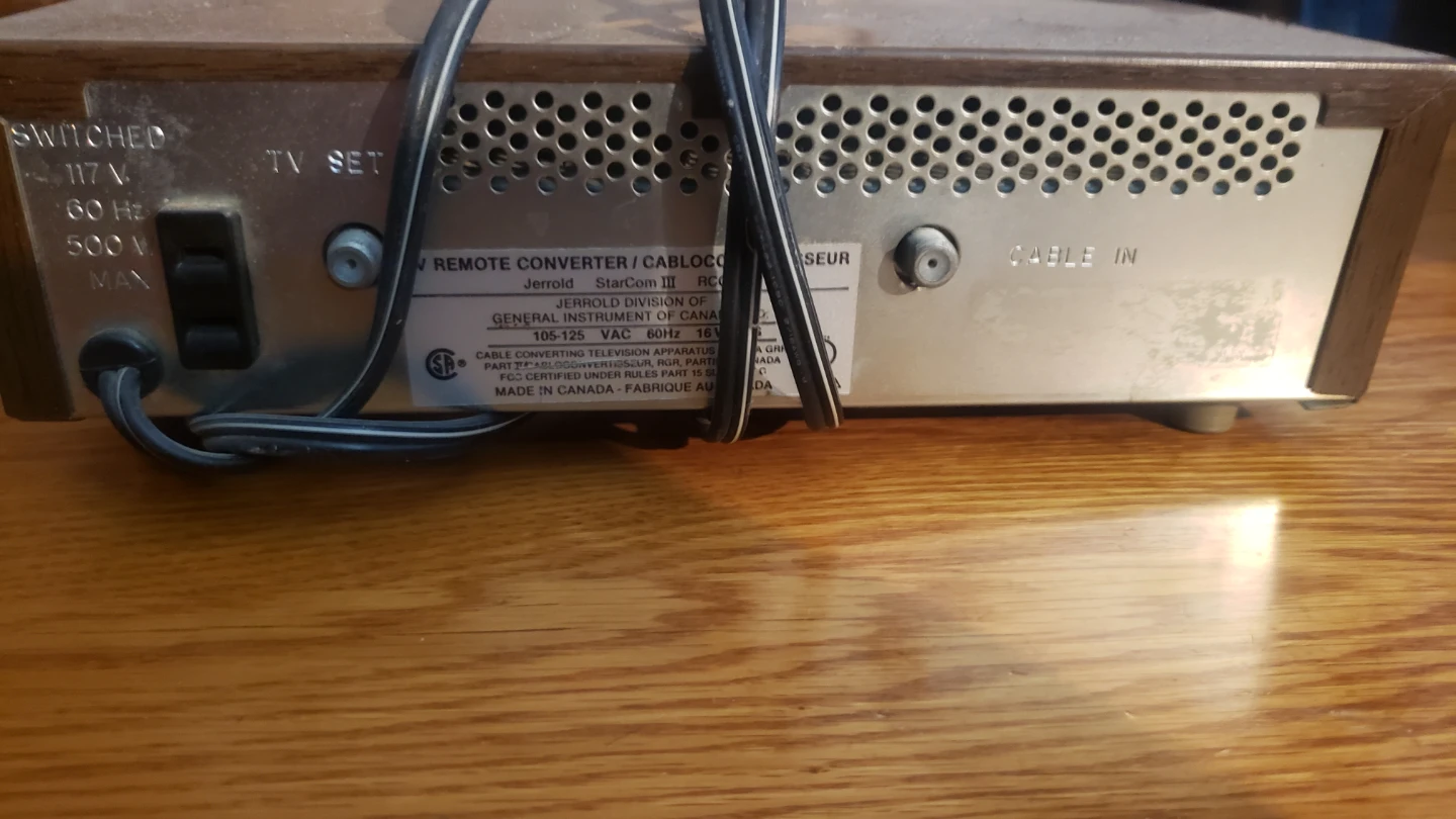 Jerrold StarCom III Cable TV Converter Box AS IS - photo 2