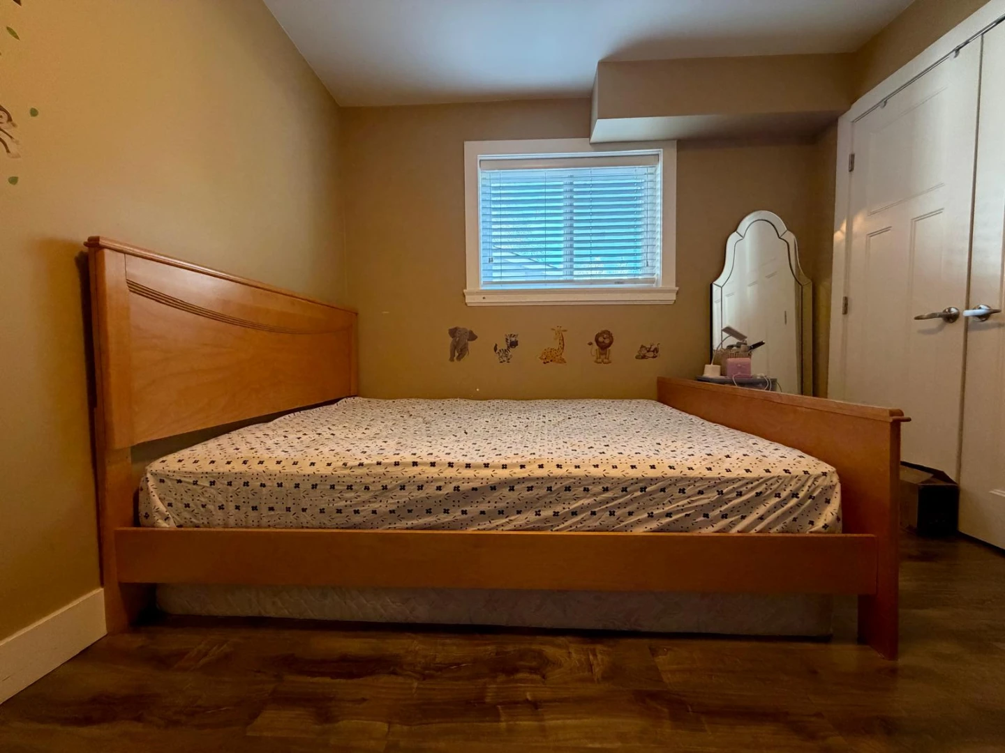 Solid Wood Bed with mattress box and Frame - Natural Finish - photo 3