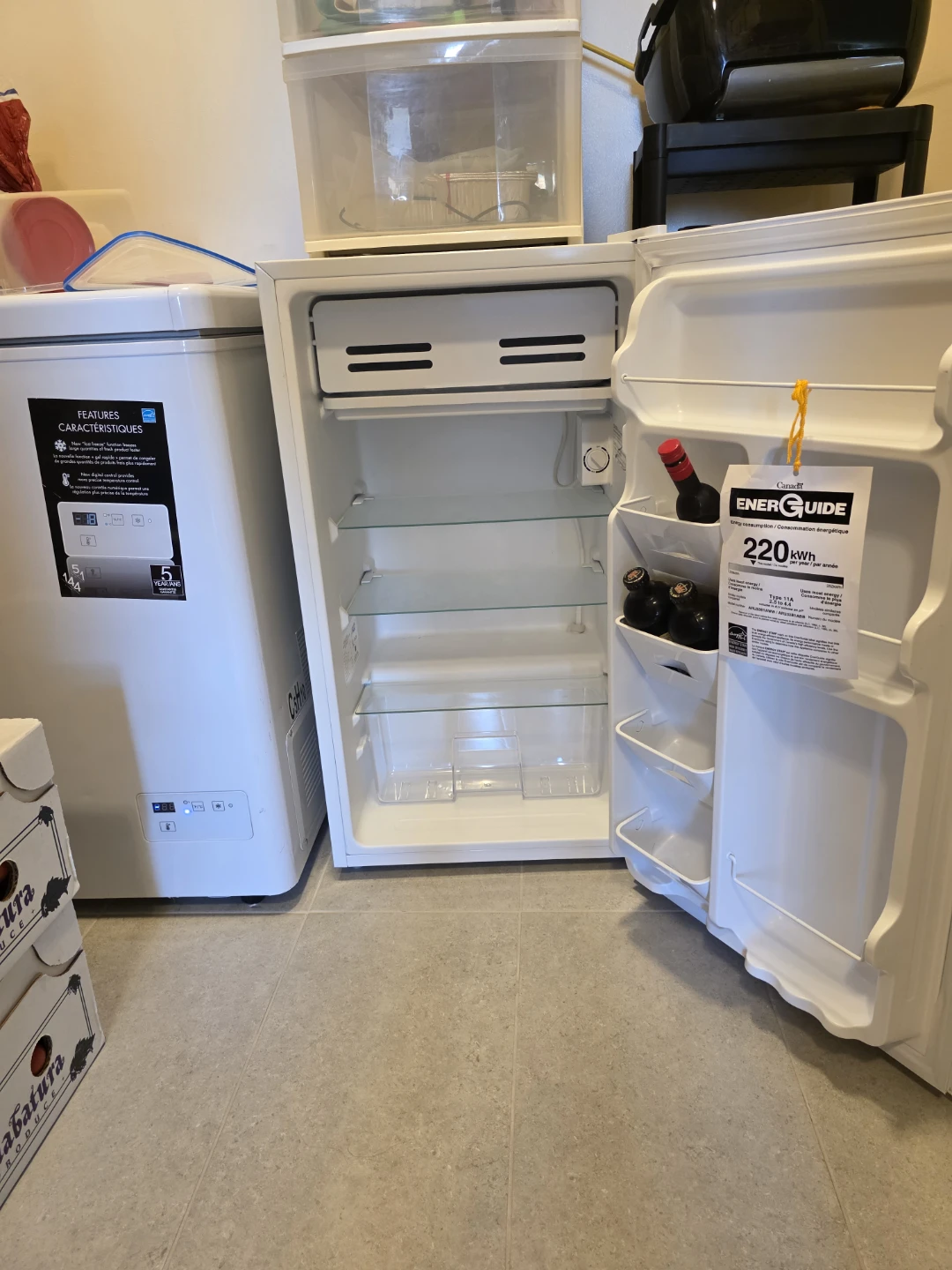 White Compact Mini Fridge
