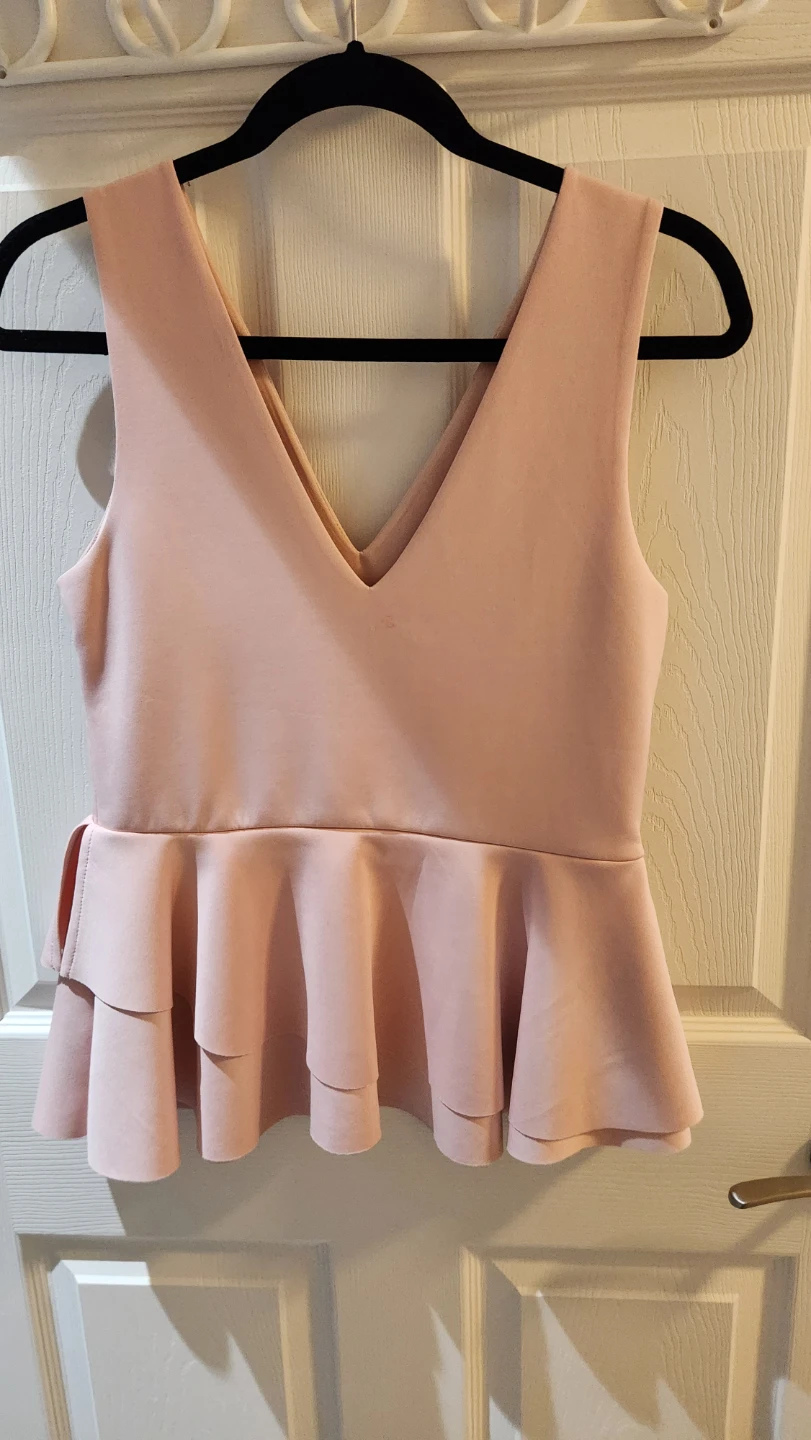 Women's Pink Peplum Top - photo 2