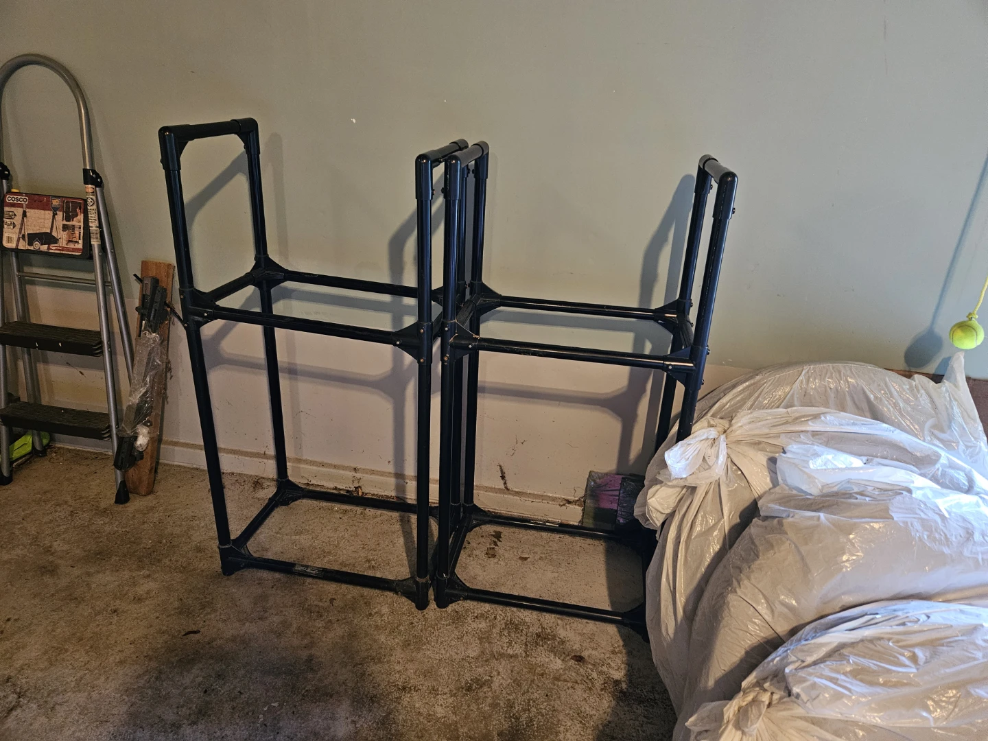 Black Tire Storage Rack