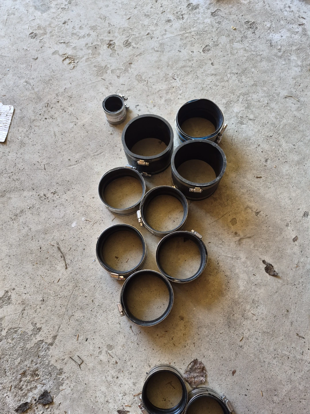 Assorted Hose Clamps and Pipe Fittings - photo 4