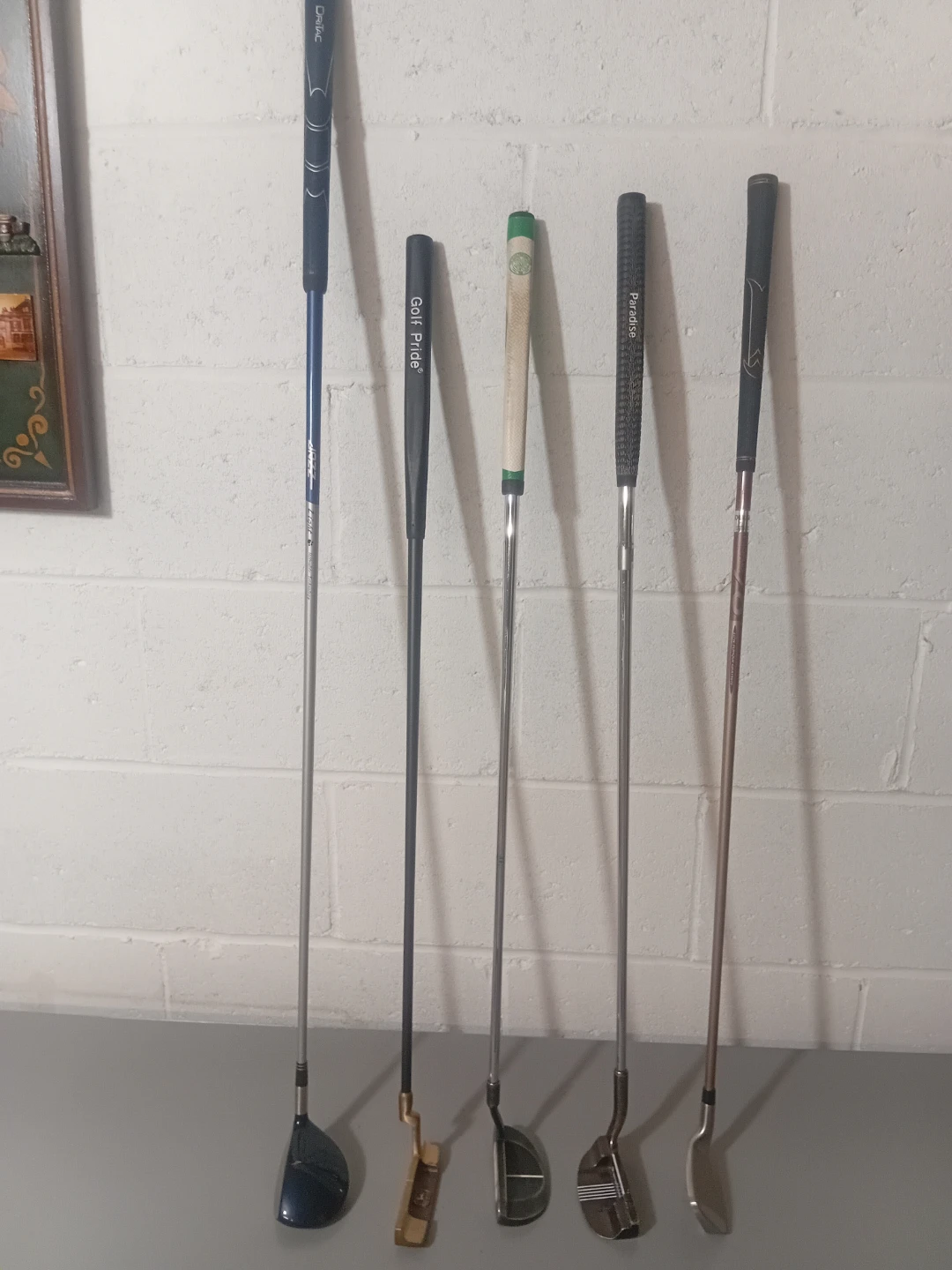 Golf Club Set - Assorted Putters and Driver