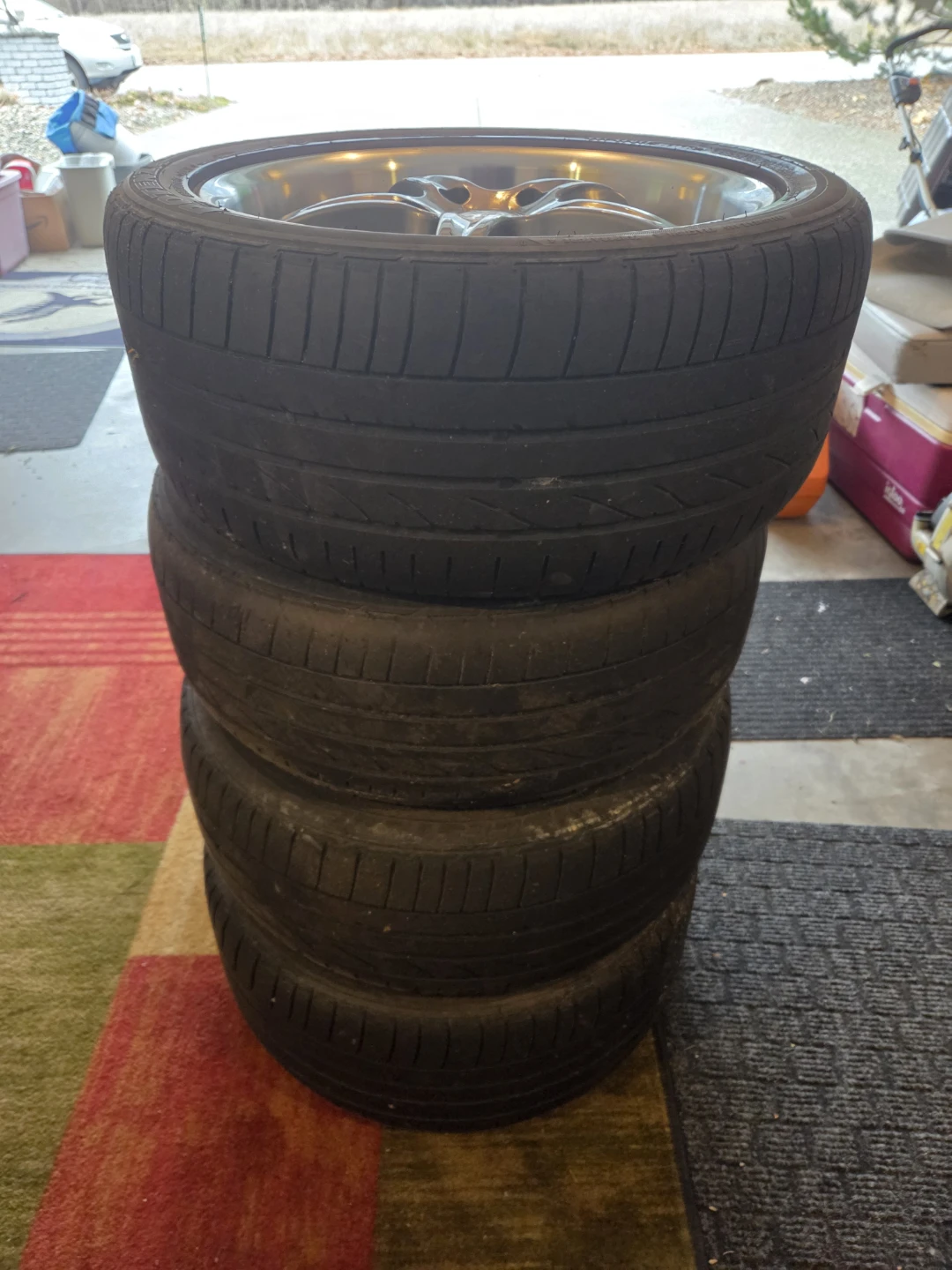 Klasse Motor Sport Wheels with 255/40R17 Tires - photo 4