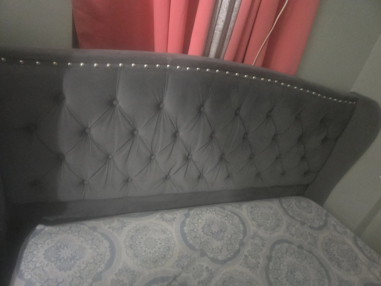 Tufted Upholstered Headboard - photo 2
