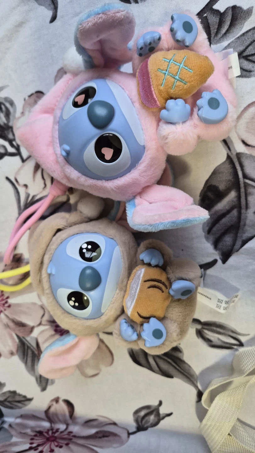 Miniso Disney Stitch & Angel Plush Keychains - photo 4