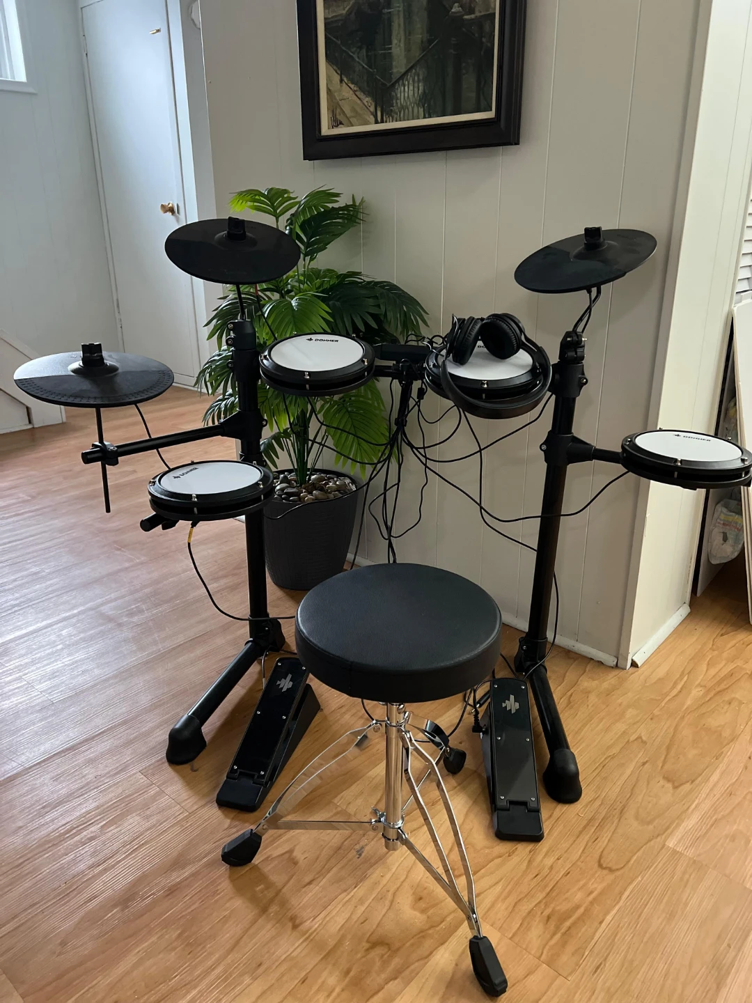Donner DED-80 Electric Drum Kit with Stool & Headphones - photo 2