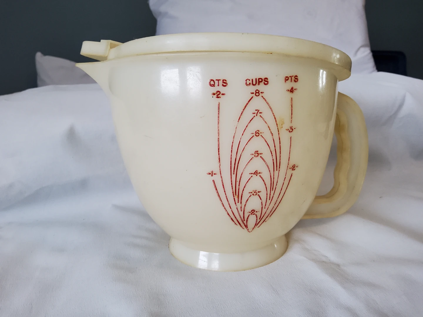 Vintage Measuring Pitcher with Lid
