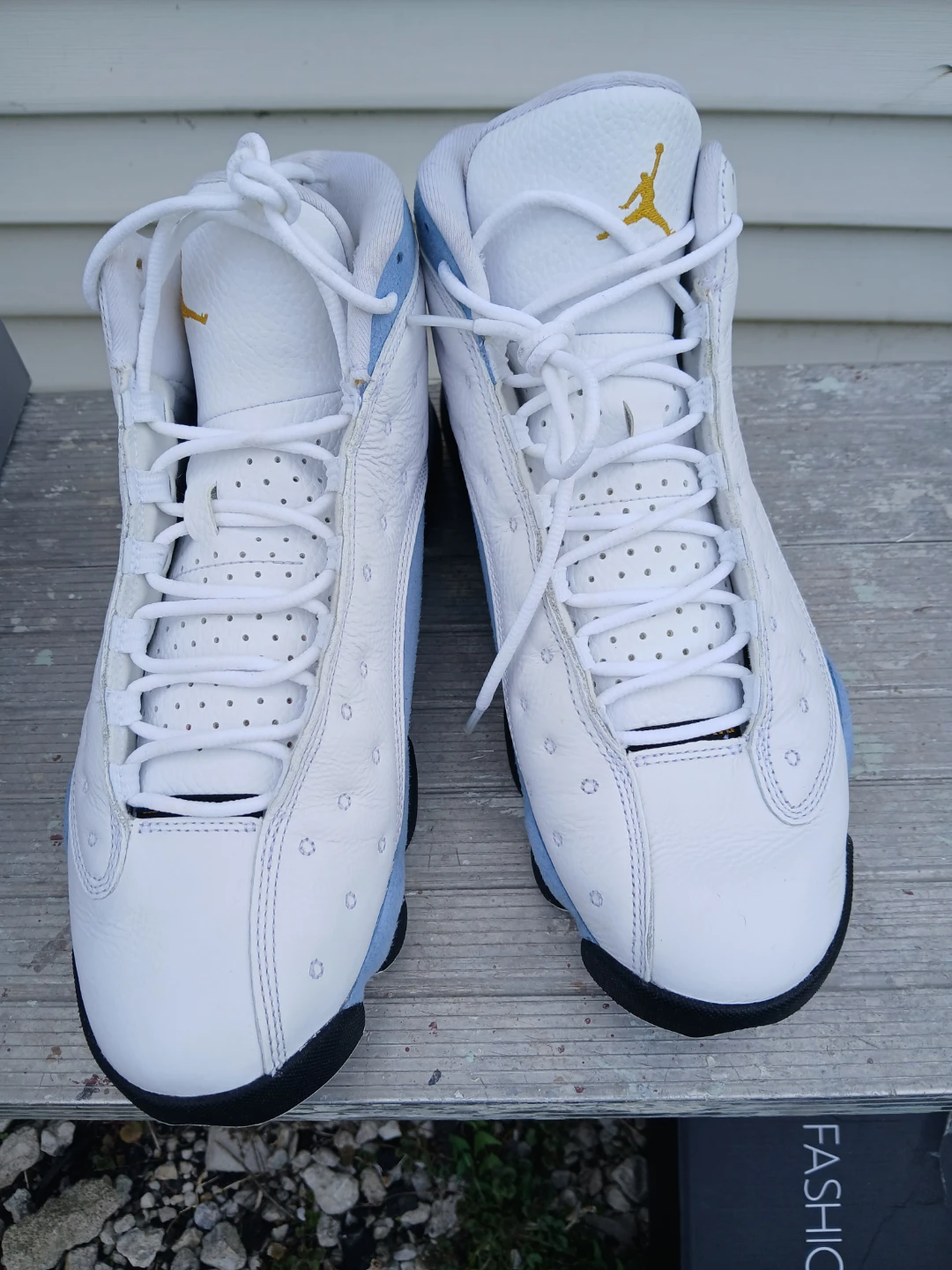 Jordan 13 Retro Air Jordan XIII White Blue Sneakers - photo 2