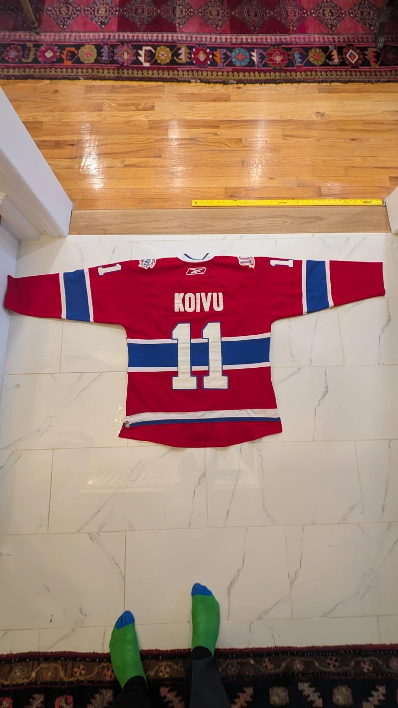 ​RARE Koivu Montreal Canadiens Authentic Reebok Jersey- Size 52 - photo 2