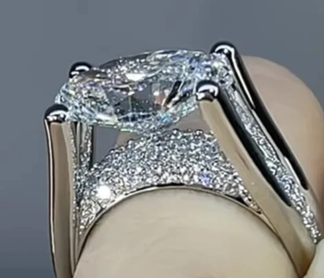 Sparkling Cocktail Rhinestone or Cubic Zirconia Ring - photo 4