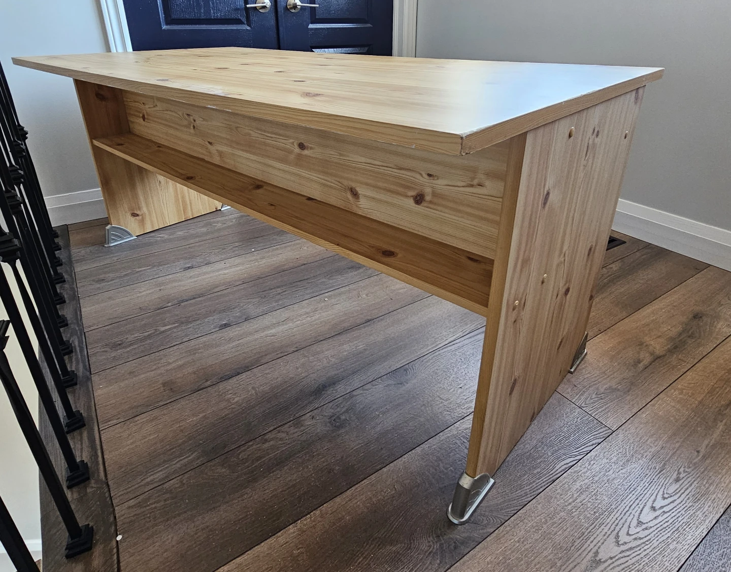 Wooden Desk with Two Drawers - photo 3