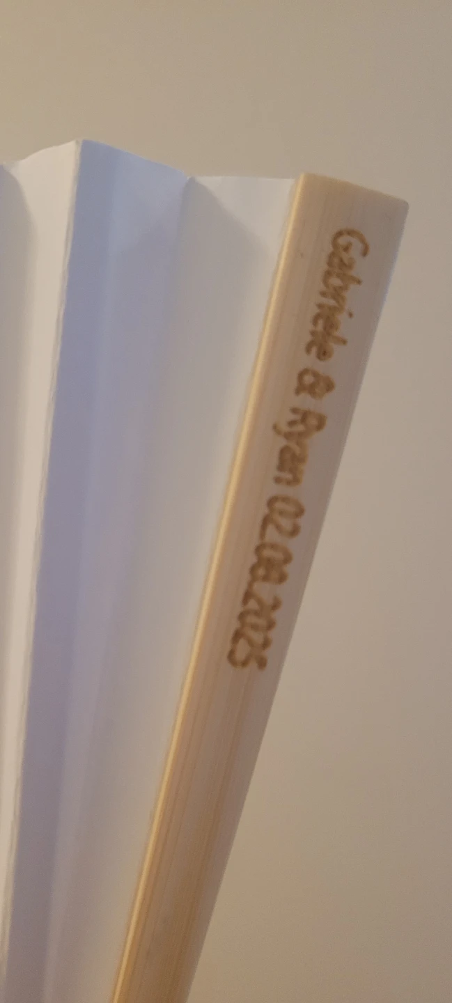 New customized wedding fan - photo 2