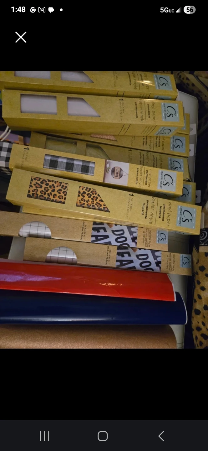 Crafter's Square Permanent Vinyl Paper Assorted Rolls