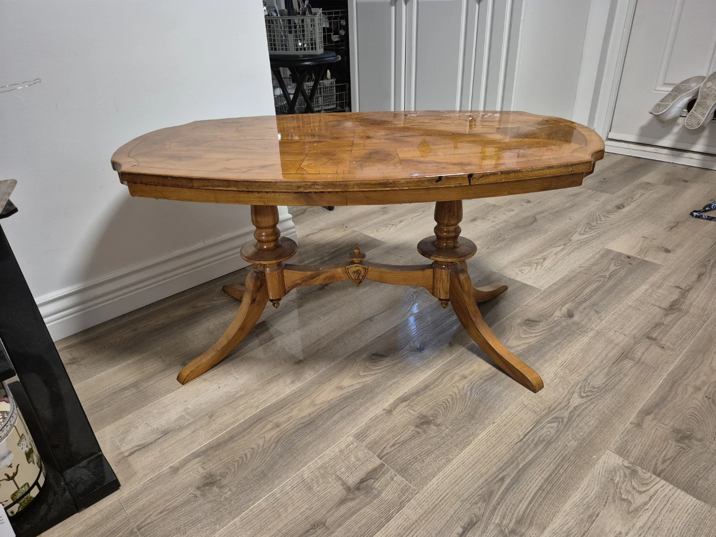 Vintage Oval Coffee Table