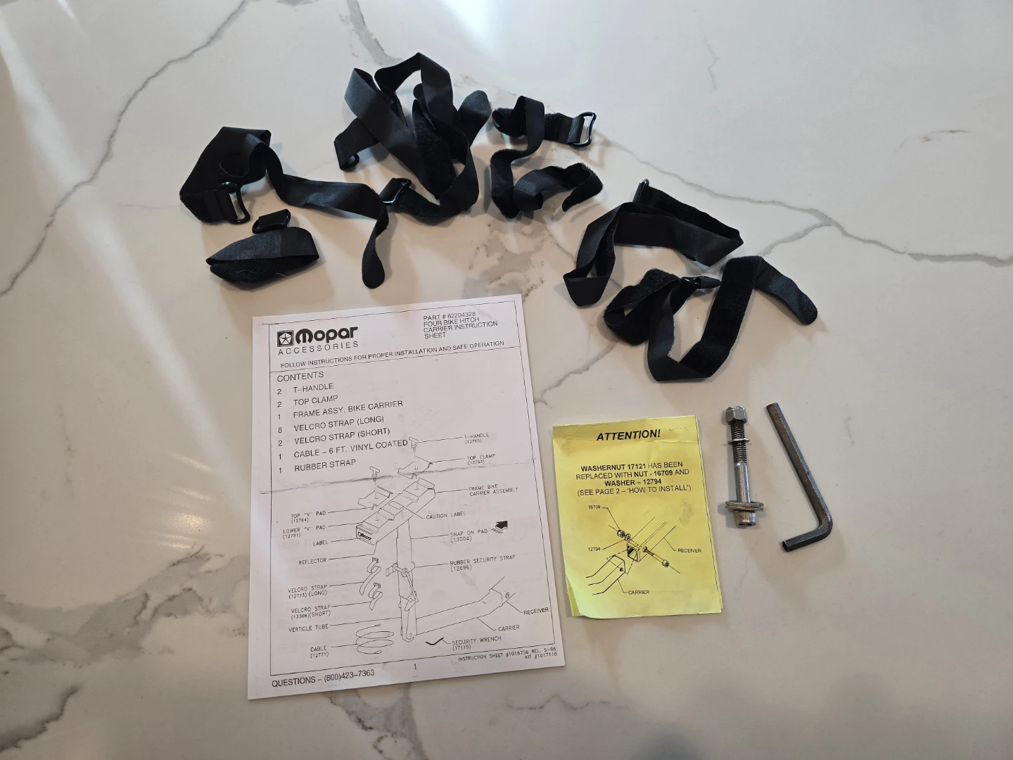 Mopar 82204328 Carrier Kit Bike 1999-2008 - photo 2