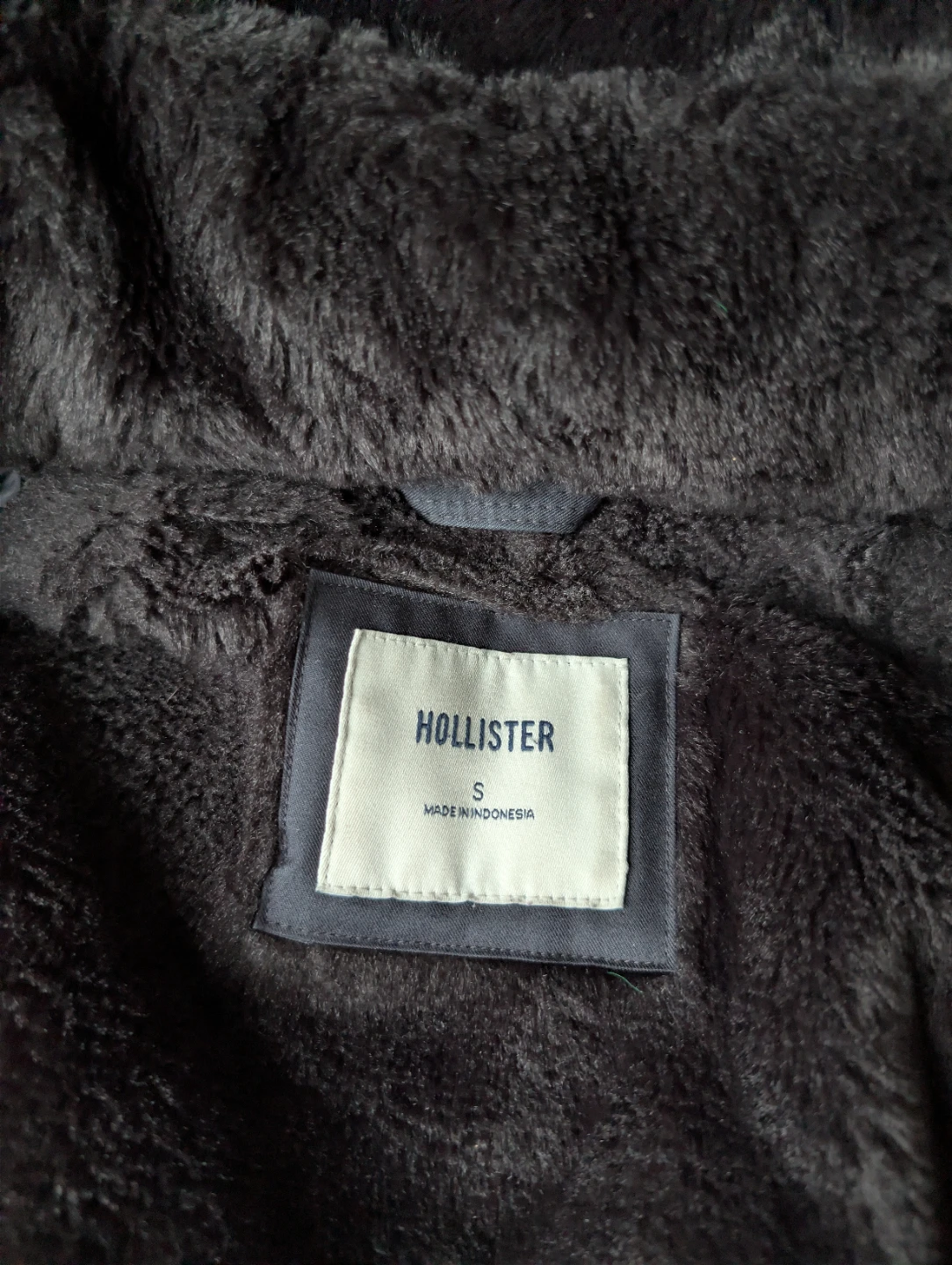 Hollister Women's Black Faux Fur Lined Parka Jacket - Size S - photo 4