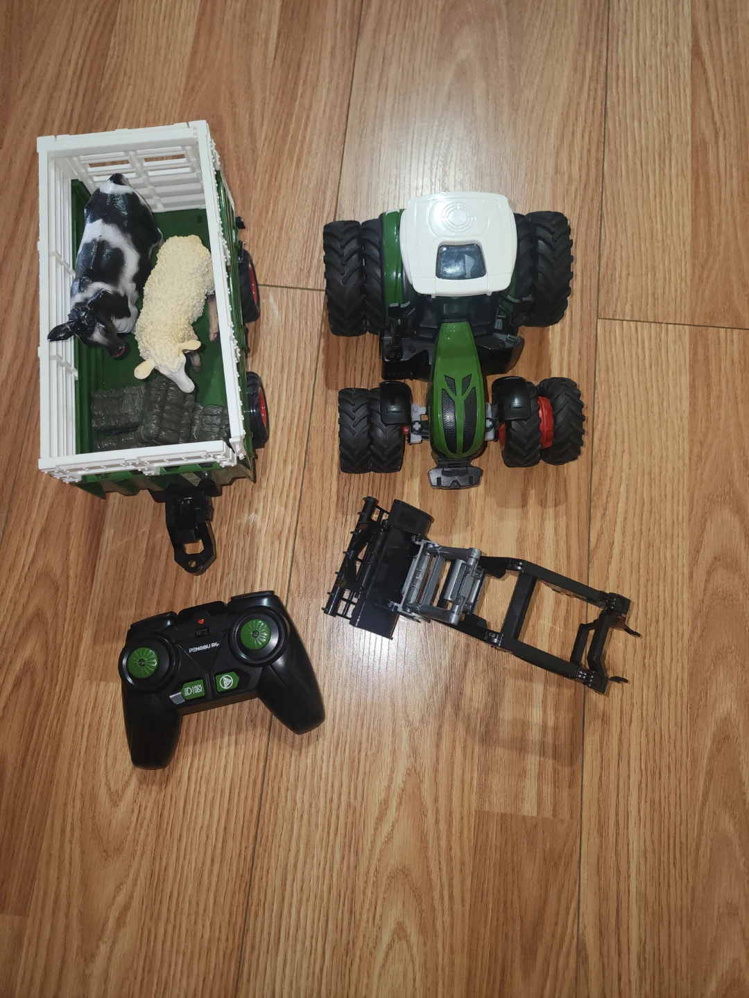 RC Tractor Farm Machine Toy with Trailer and Implements - photo 5