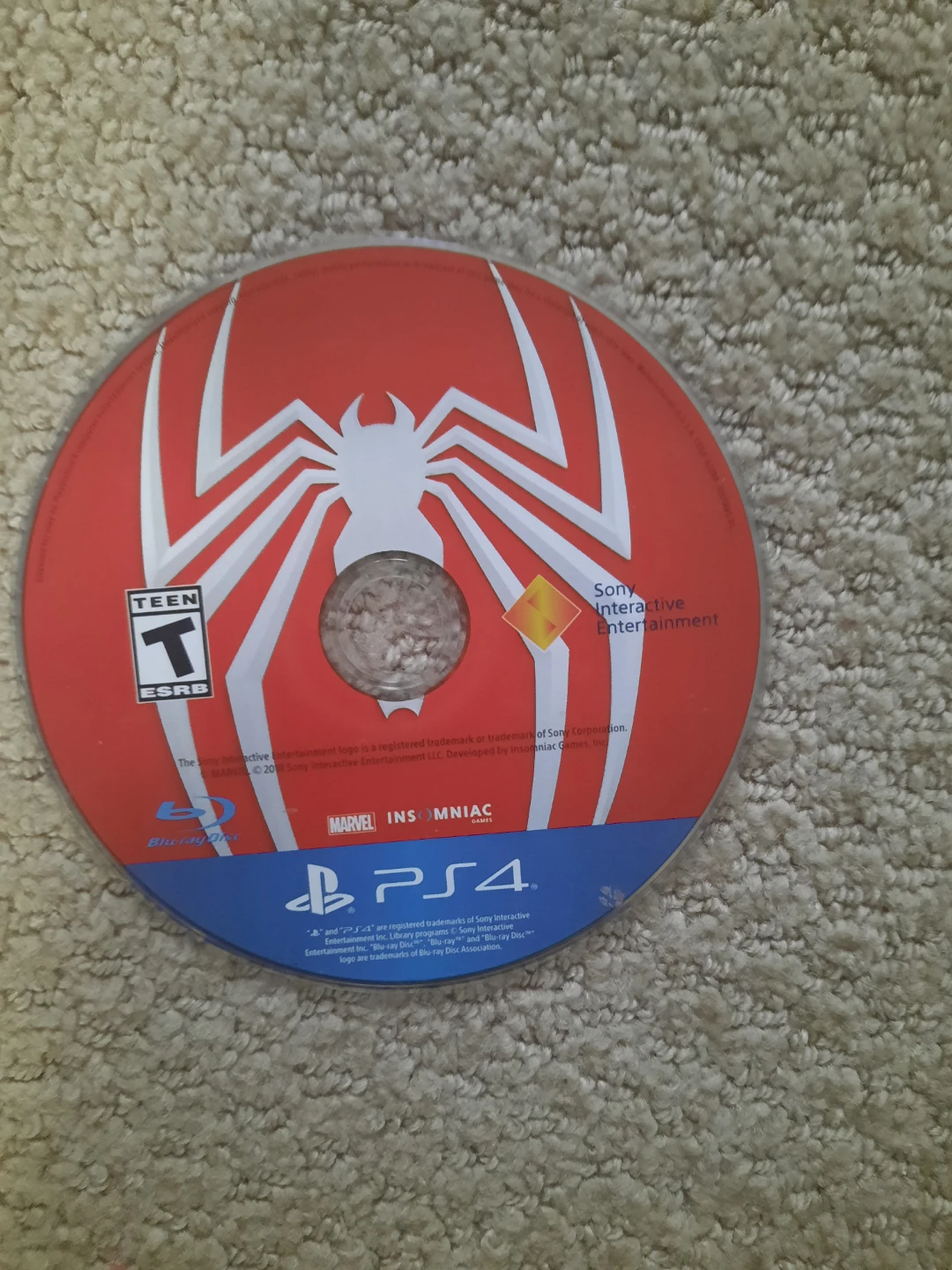 Marvel's Spider-Man PS4 Blu-ray Disc