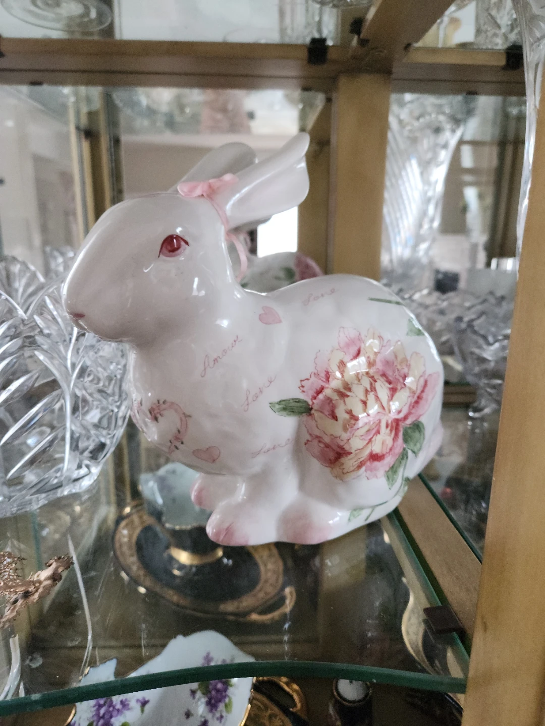 Decorative Ceramic Bunny Figurine