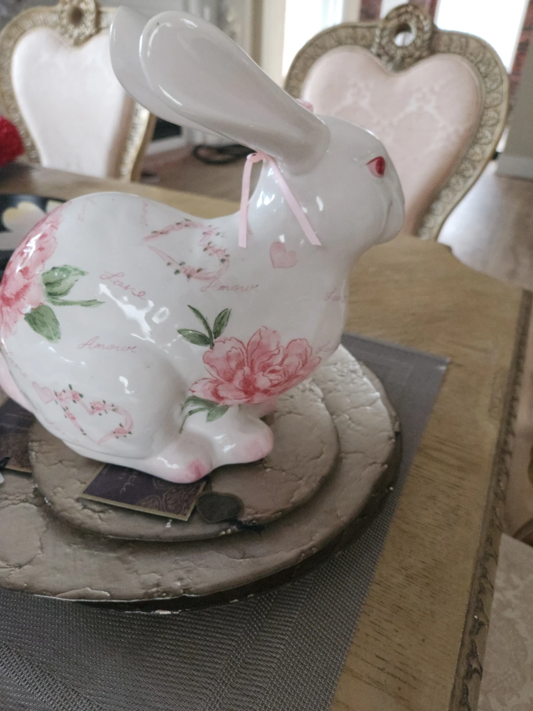 Decorative Ceramic Bunny Figurine - photo 3