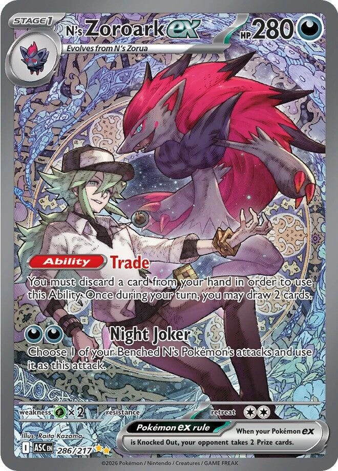 Pokémon N's Zoroark EX 286/217 - SIR