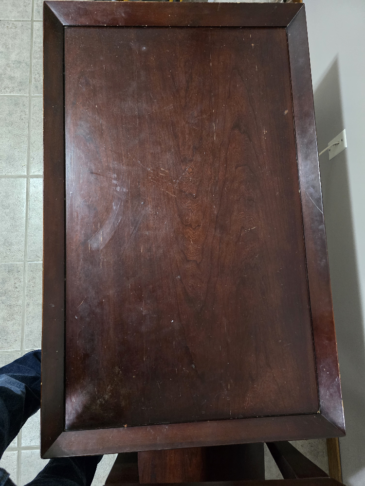 Dark Wood Coffee Table and End Table Set - photo 5